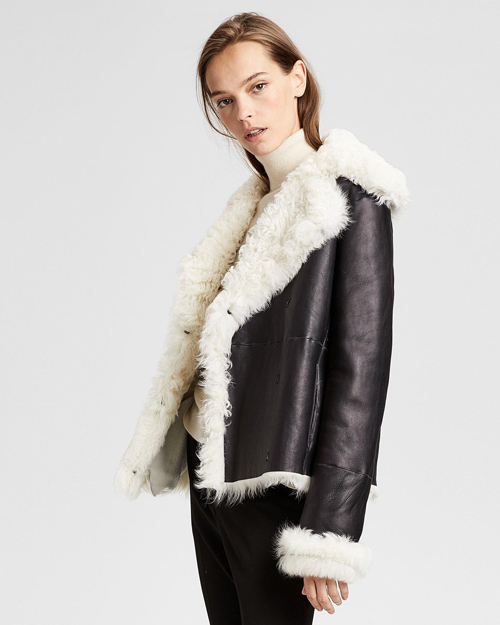 【Theory】予約販売Curly Toscana Shearling Peacoat 【Theory】予約販売Curly Toscana Shearling Peacoat