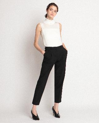 Silk Combo SL Roll Neck Top | WOMEN(レディース)|Theory 公式通販