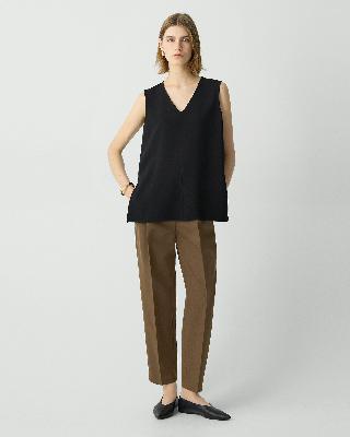 Admiral Crepe Vneck Top | WOMEN（レディース）｜Theory 公式
