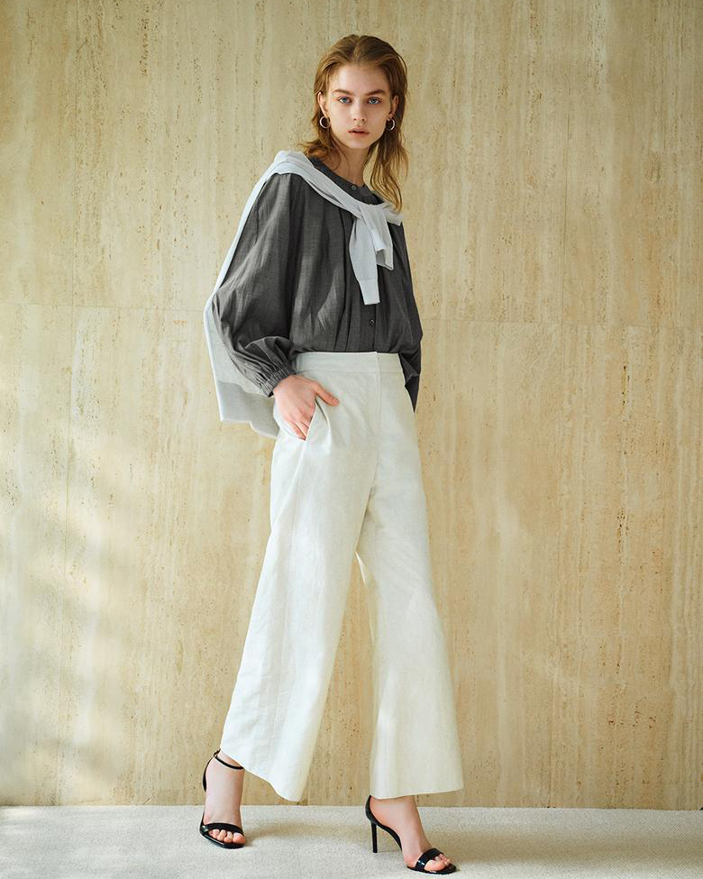 25SS新作✨セオリーリュクス Luve Walli Blouse アイスグレー FEMININE BLOUSE | Theory luxe（セオリーリュクス）公式通販サイト