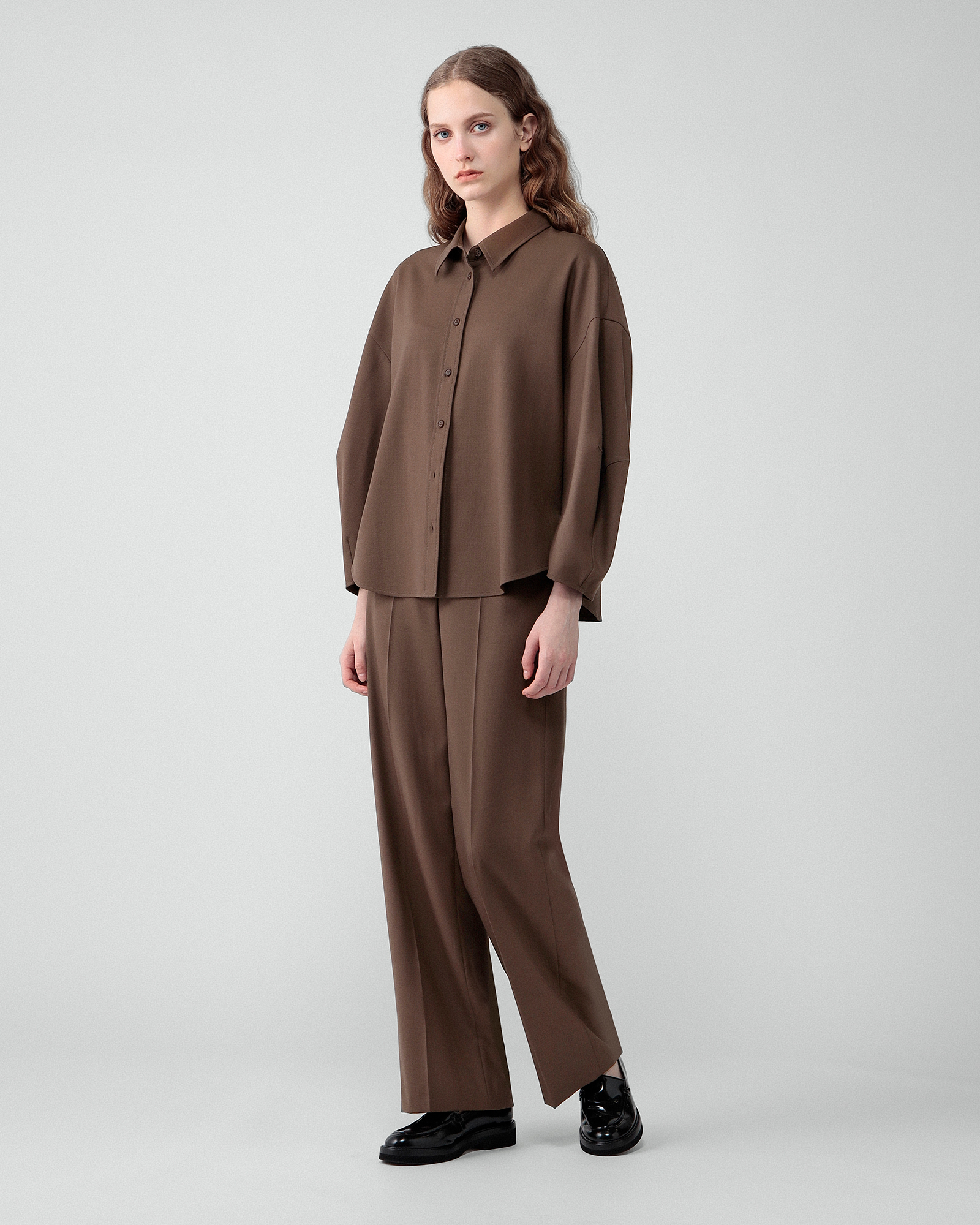 theory luxe✨Max/Mohen 圧縮ウール トップス フロストグレー