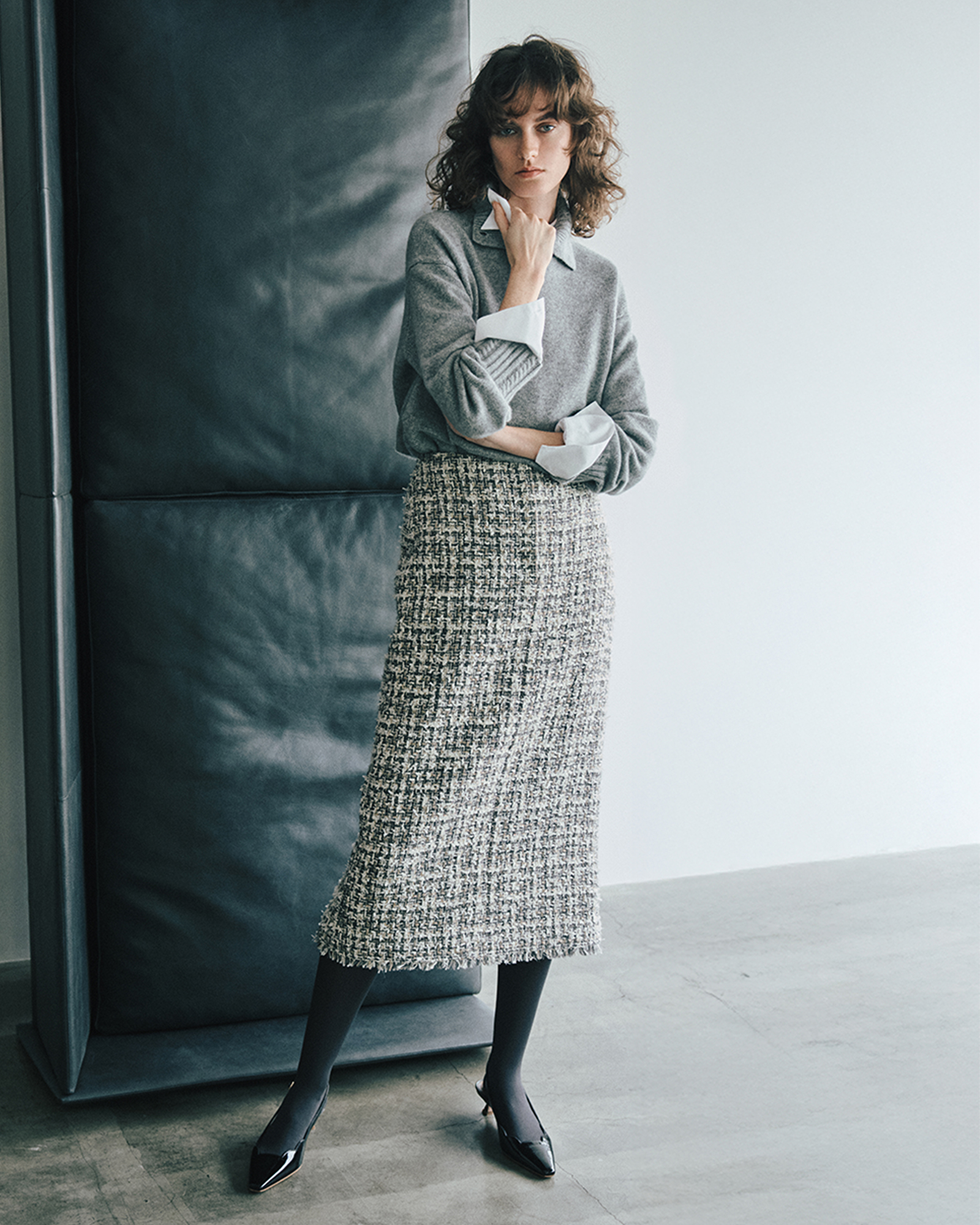 新品タグ付き　特価！　セオリーリュクス　フレアスカート　白 SKIRTS WITH A TWIST | Theory luxe[セオリーリュクス]公式通販サイト