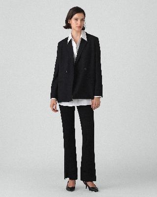 セオリー　ジャケット Theory(セオリー) カラーレスジャケット ブラック サイズ 0｜【公式