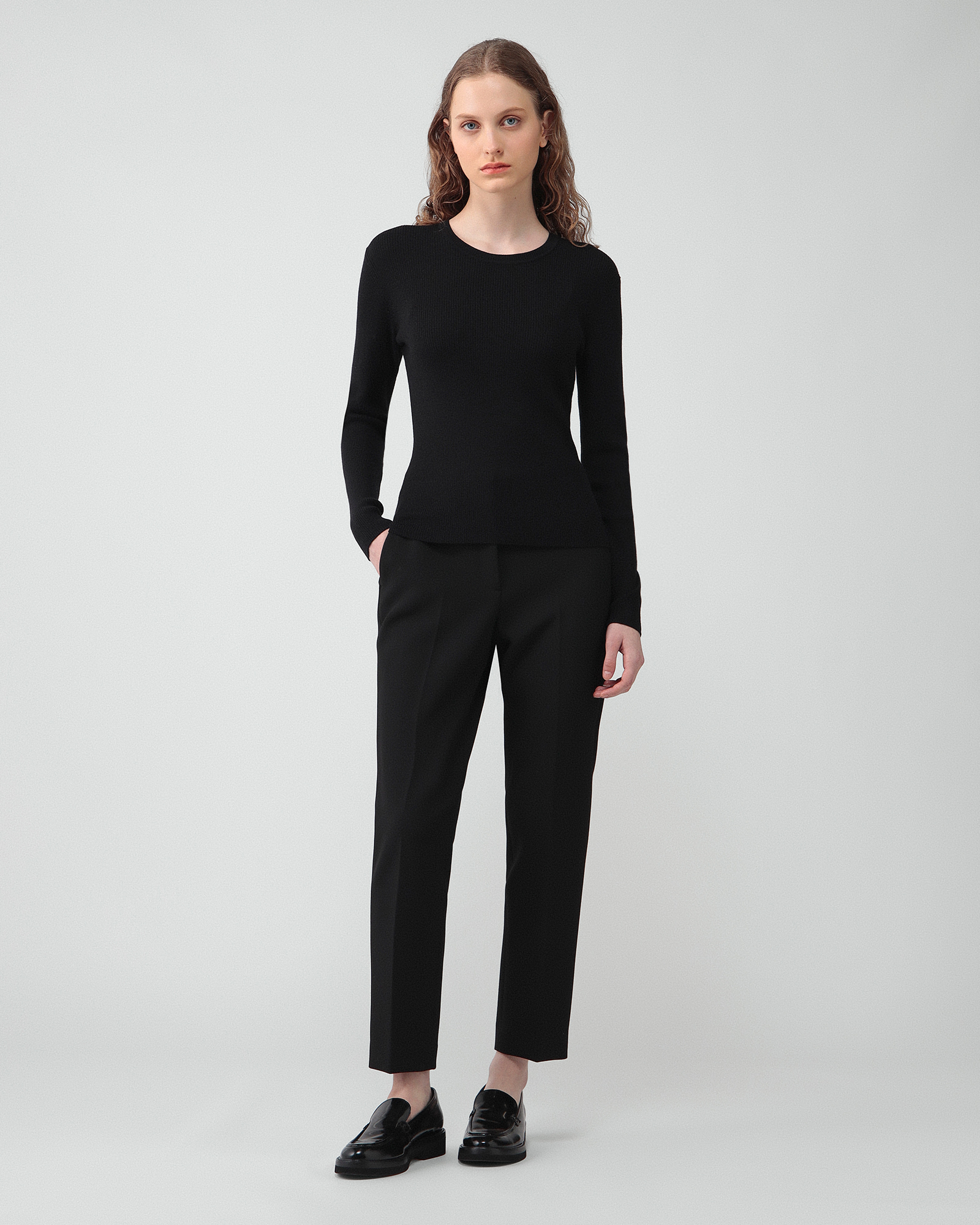 セオリーリュクスニット　Lawrence Ivey Sweater38 グレー theory luxe（セオリーリュクス） theory luxe 23AW LAWRENCE LEXI