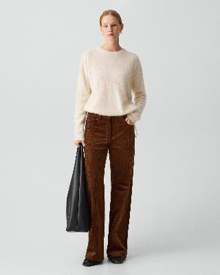 セオリー theory カシミヤニット レディース S theory（セオリー） 24年 ブラウン カシミヤ混 ニット ブラウン S