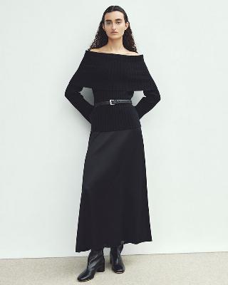 セオリー　Base Satin Aline Maxi Skirt Base Satin Aline Maxi Skirt | WOMEN（レディース）｜Theory 公式通販