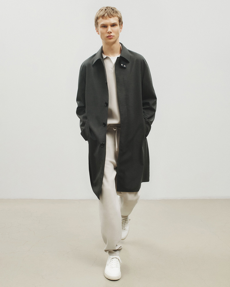 Theory セオリー MOTION WOOL ステンカラーコート M グレー セオリー(Theory)公式通販 メンズファッション