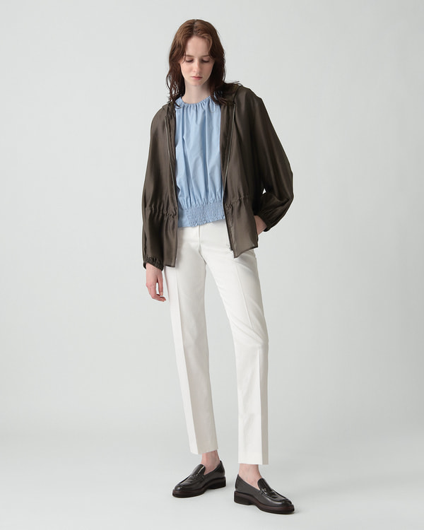 Theory セオリーリュクス　リネン　ブルゾン　ブラック　美品 セオリーリュクス Theory luxe ブルゾン CRISP LINEN KATIA （ブラック