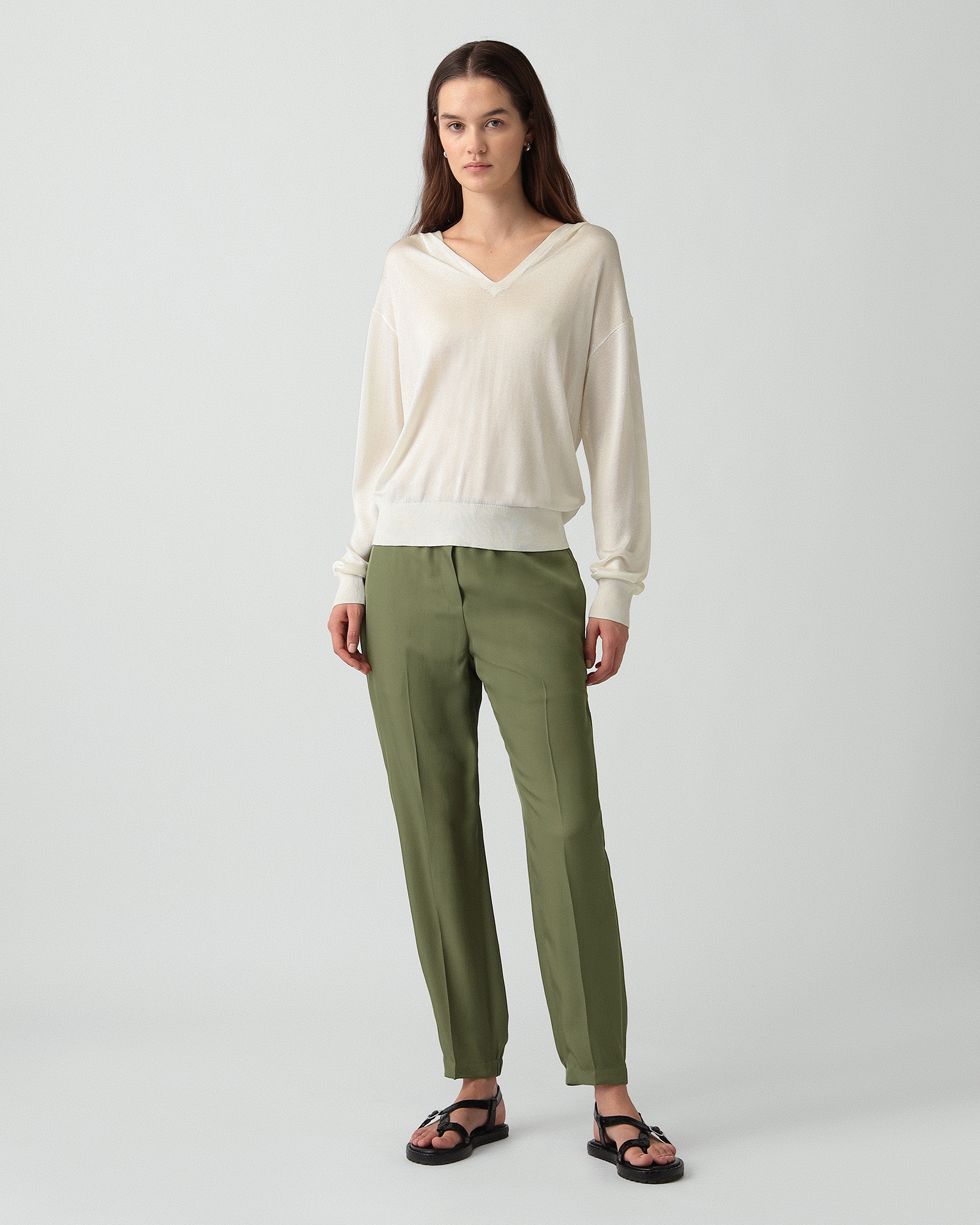 美品 Theory セオリー ニットガーデン ダブルジップ ベージュ 中古・古着通販】theory (セオリー) カシミヤ混ニットパーカー