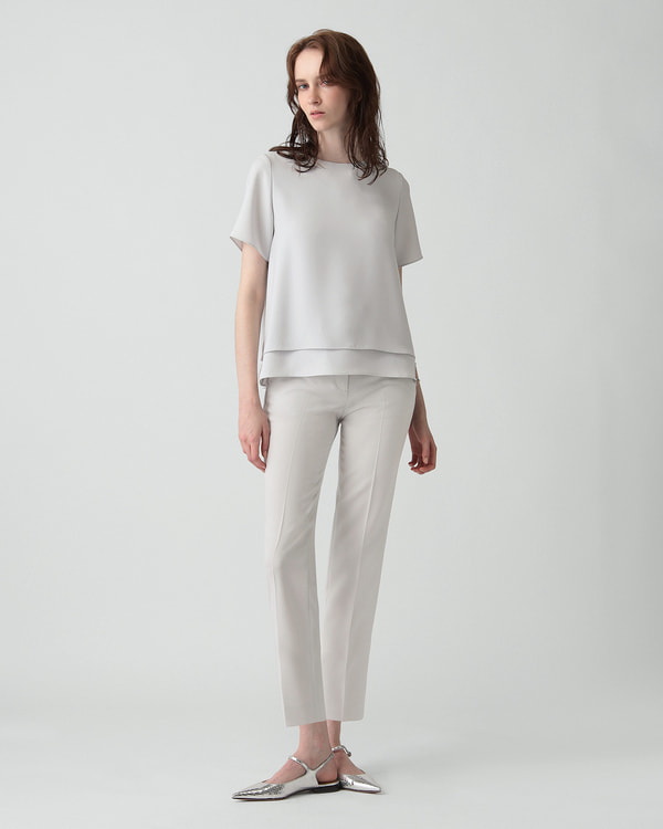 ビーグル様　美品 セオリーリュクス 透かし編み 春ニット リネン アイボリー セオリーリュクス(Theory luxe)公式通販 レディースファッション