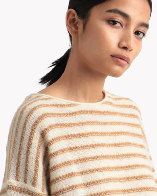 Alpaca Soft Stripe Box PO | WOMEN（レディース）｜Theory 公式通販サイト