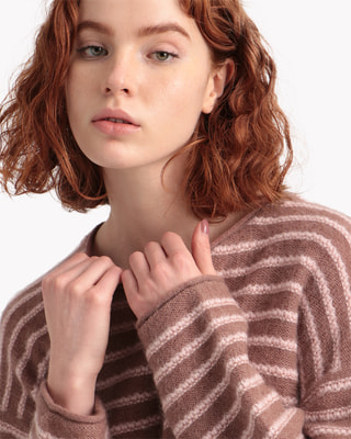 Alpaca Soft Stripe Box PO | WOMEN（レディース）｜Theory 公式通販サイト