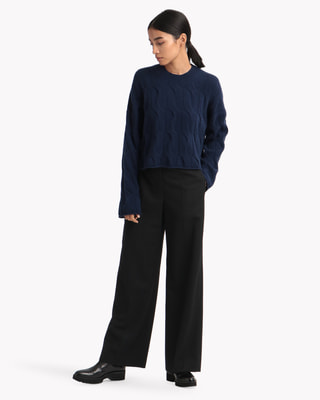 Light Saxony 2 Wide Pull On N | WOMEN（レディース）｜Theory 