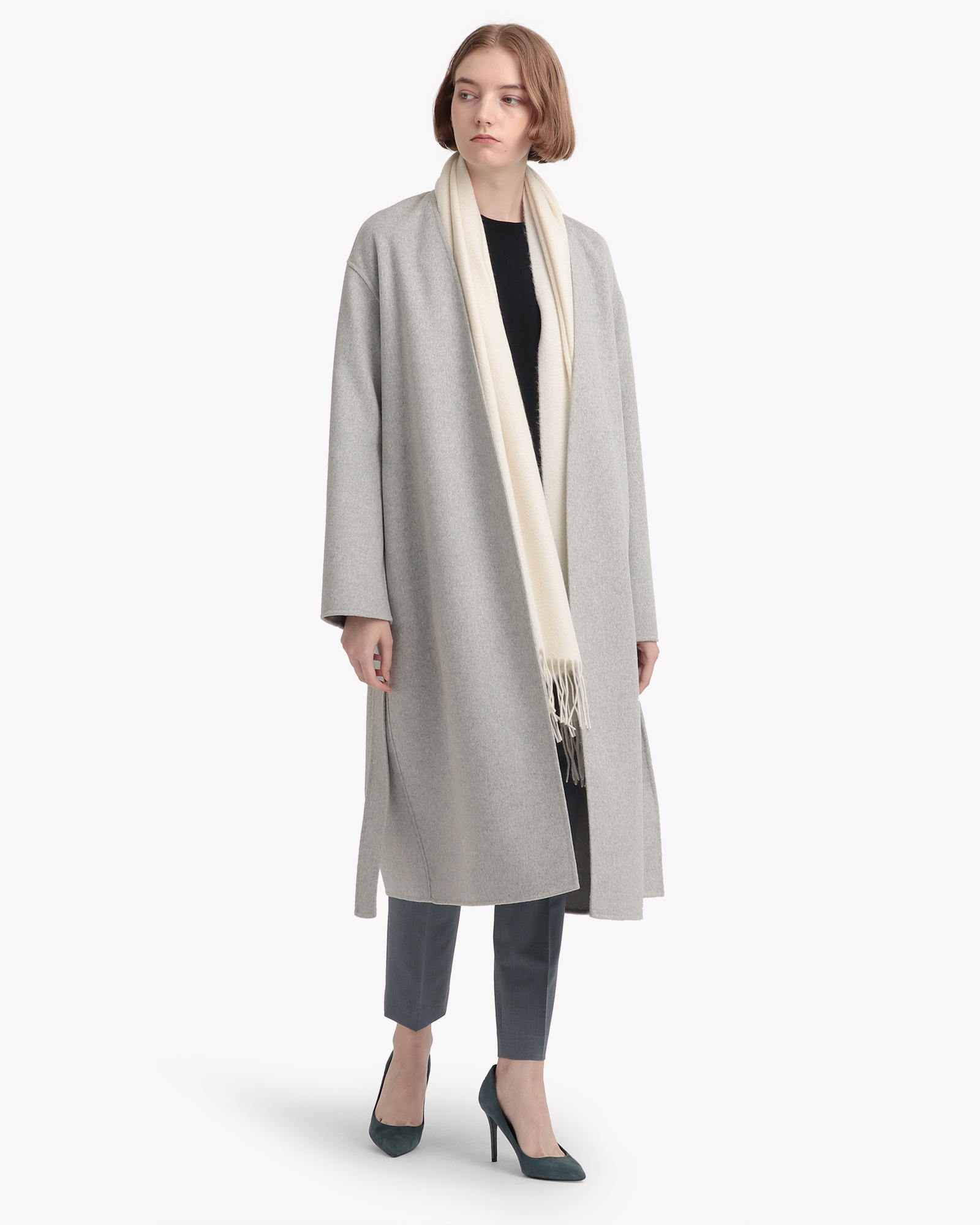 セオリー 美品 Luxe New Divide Collarless Coat | nalans.com