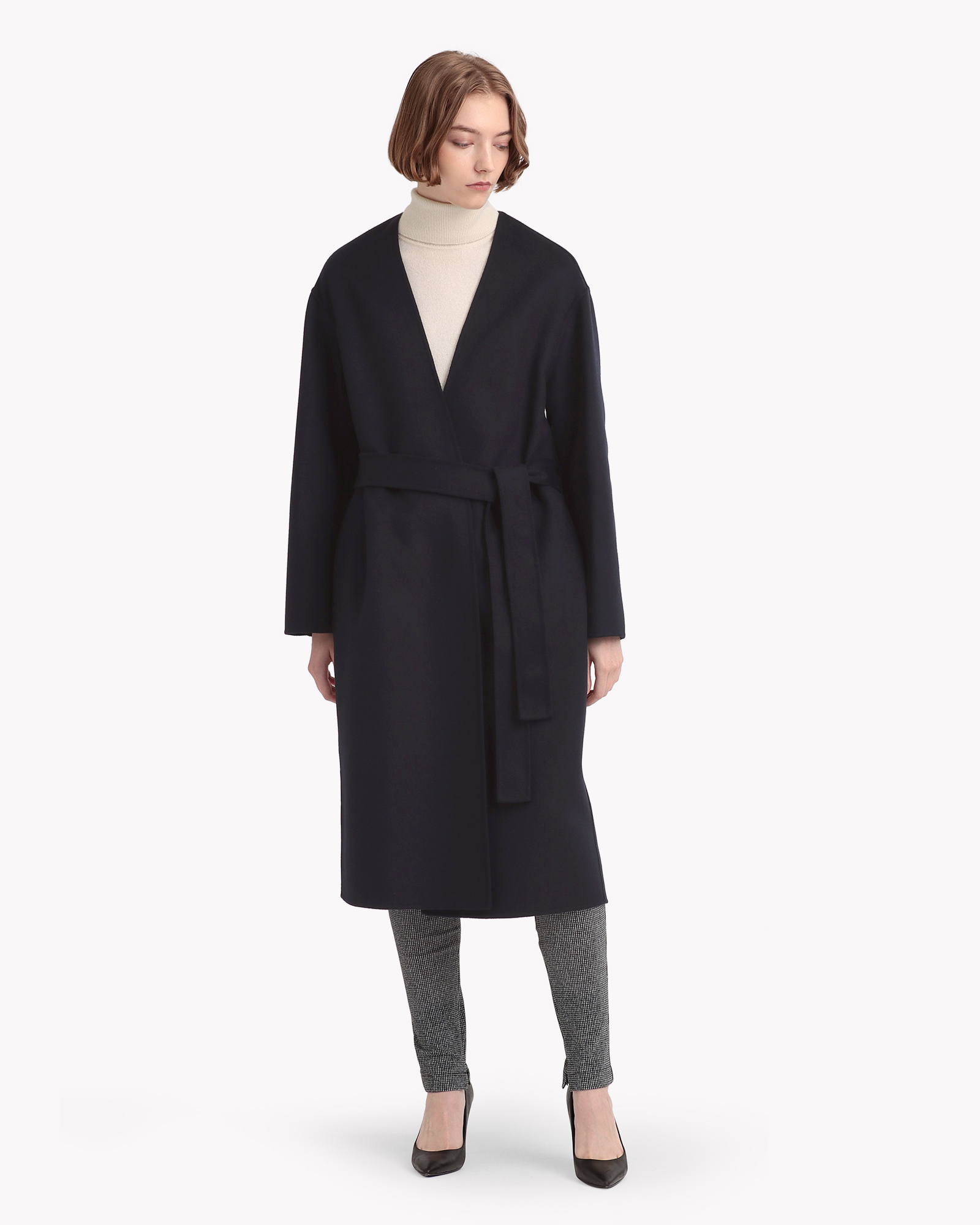 一部限定カラー Luxe New Divide Collarless Coat | WOMEN(レディース