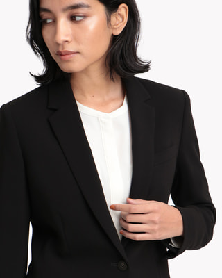 セオリー♡クラシッククレープ　ジャケット ノーカラージャケット 商品をSale価格