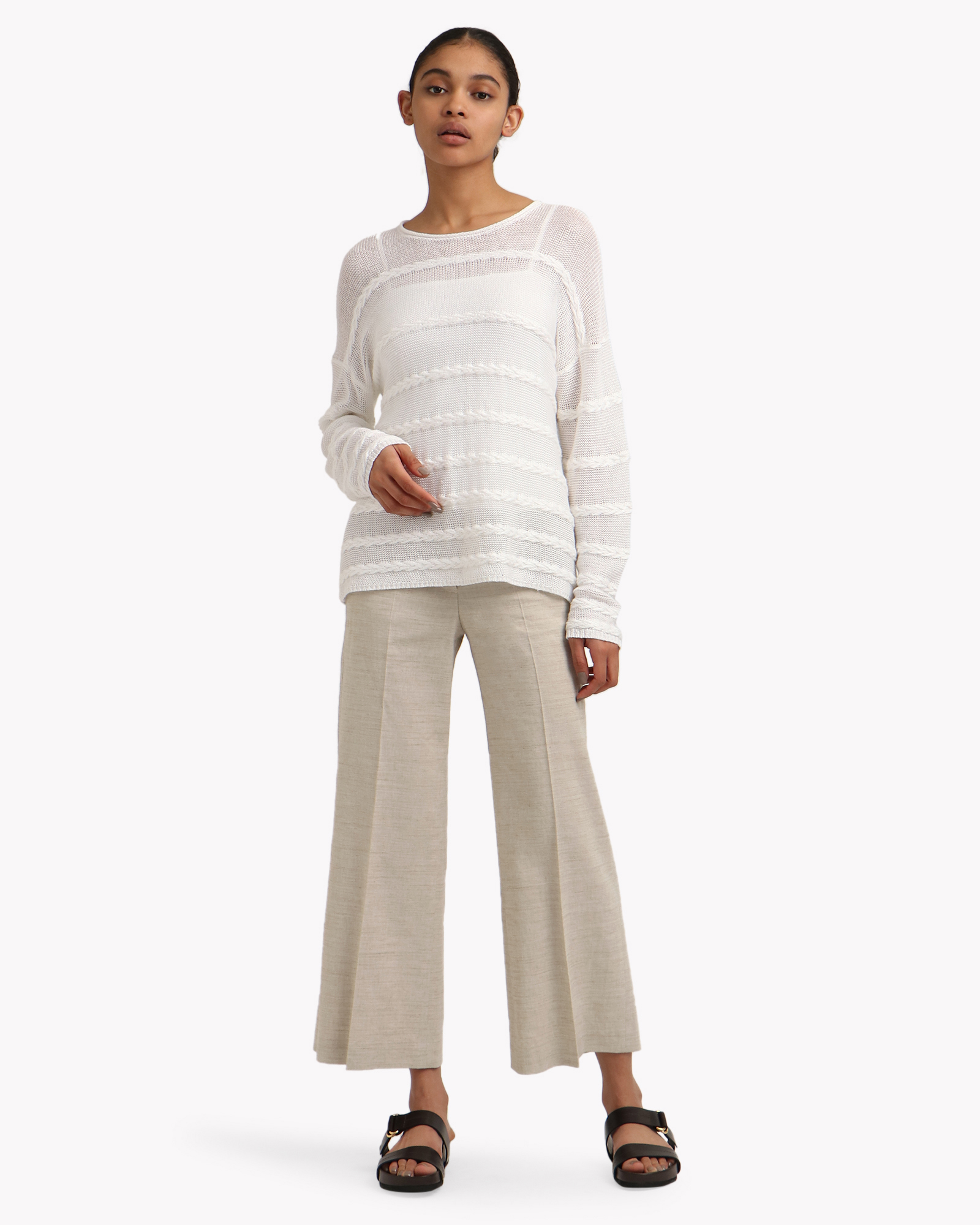 本店は theory 22SS Eco Sharkskin クロップドパンツ mihintalava