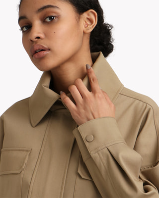 Essential Twill Belt Cargo JKT | WOMEN(レディース)|Theory 公式