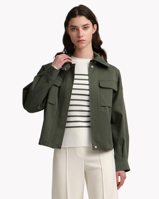 Essential Twill Belt Cargo JKT | WOMEN(レディース)|Theory 公式