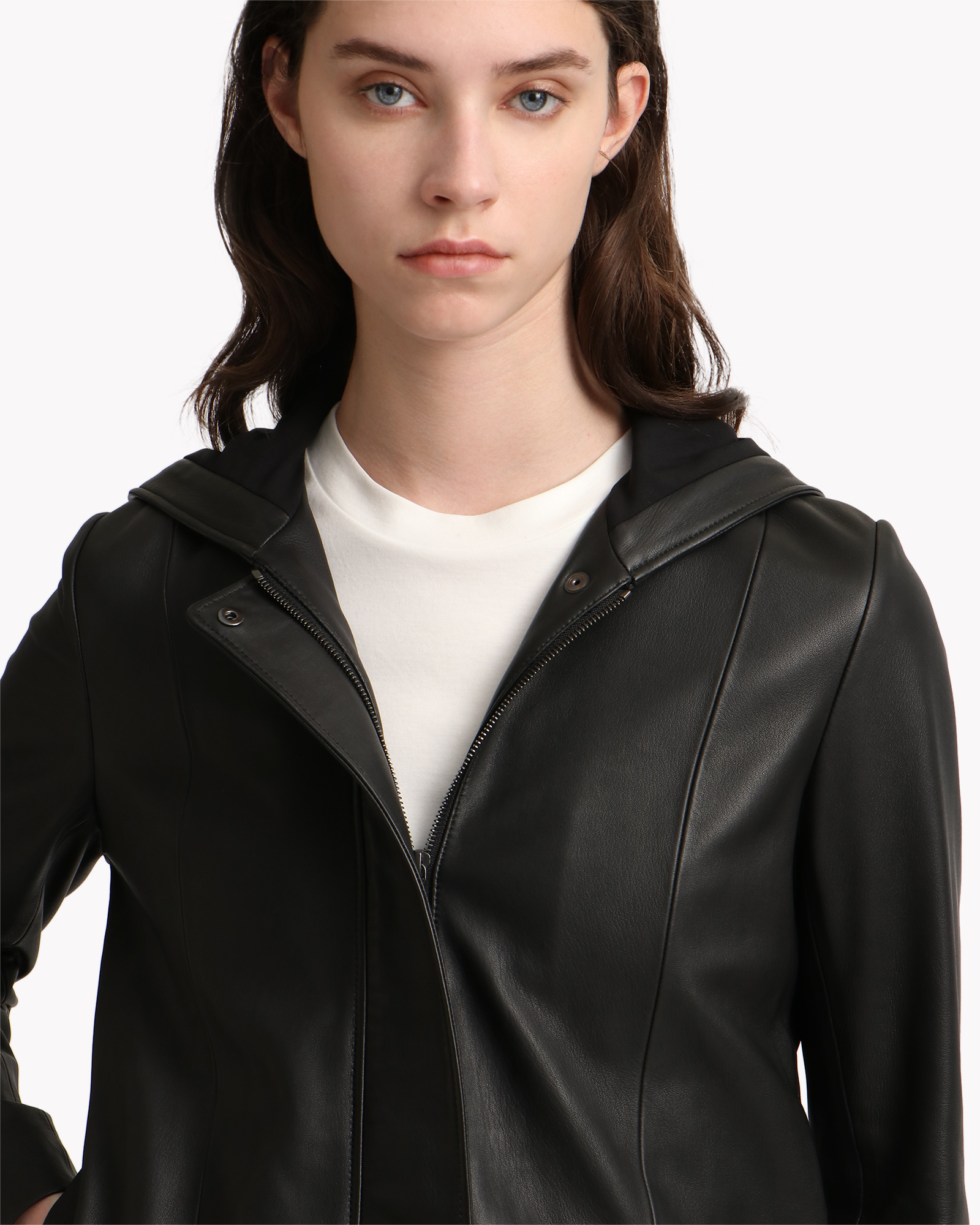 Soft Leather Zip Up JKT | WOMEN（レディース）｜Theory 公式通販サイト