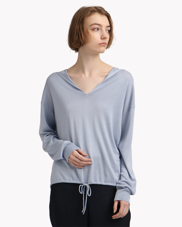 Luxe Silk Relaxed Hood | WOMEN(レディース)|Theory 公式通販サイト