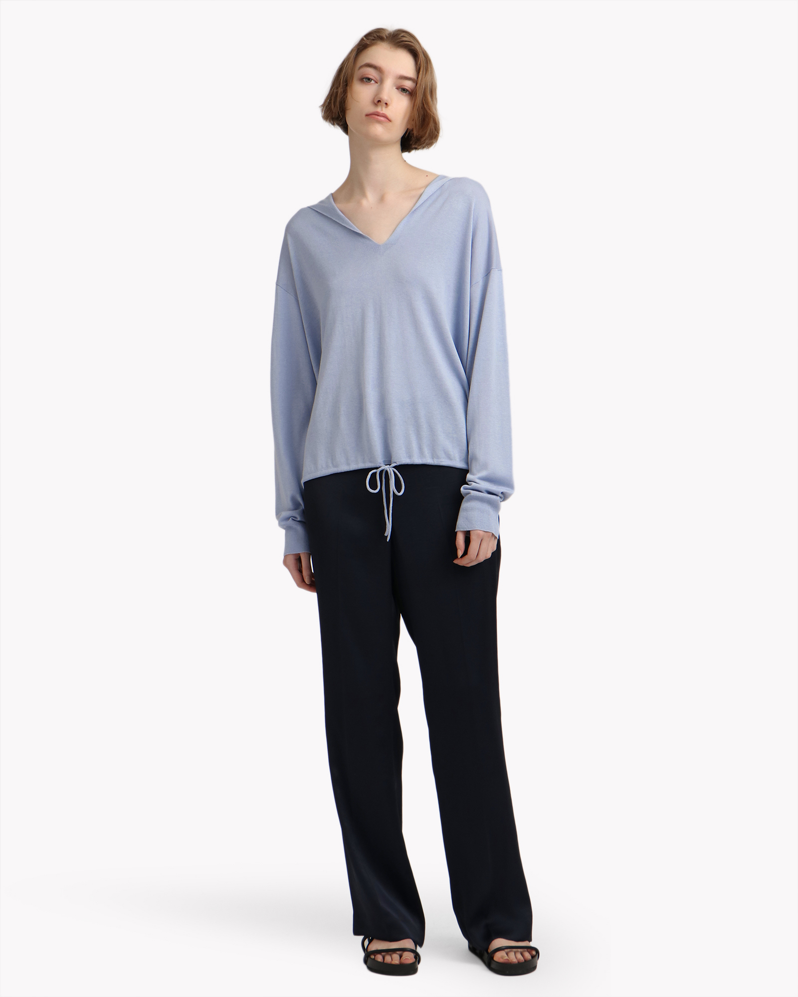 Luxe Silk Relaxed Hood | WOMEN(レディース)|Theory 公式通販サイト