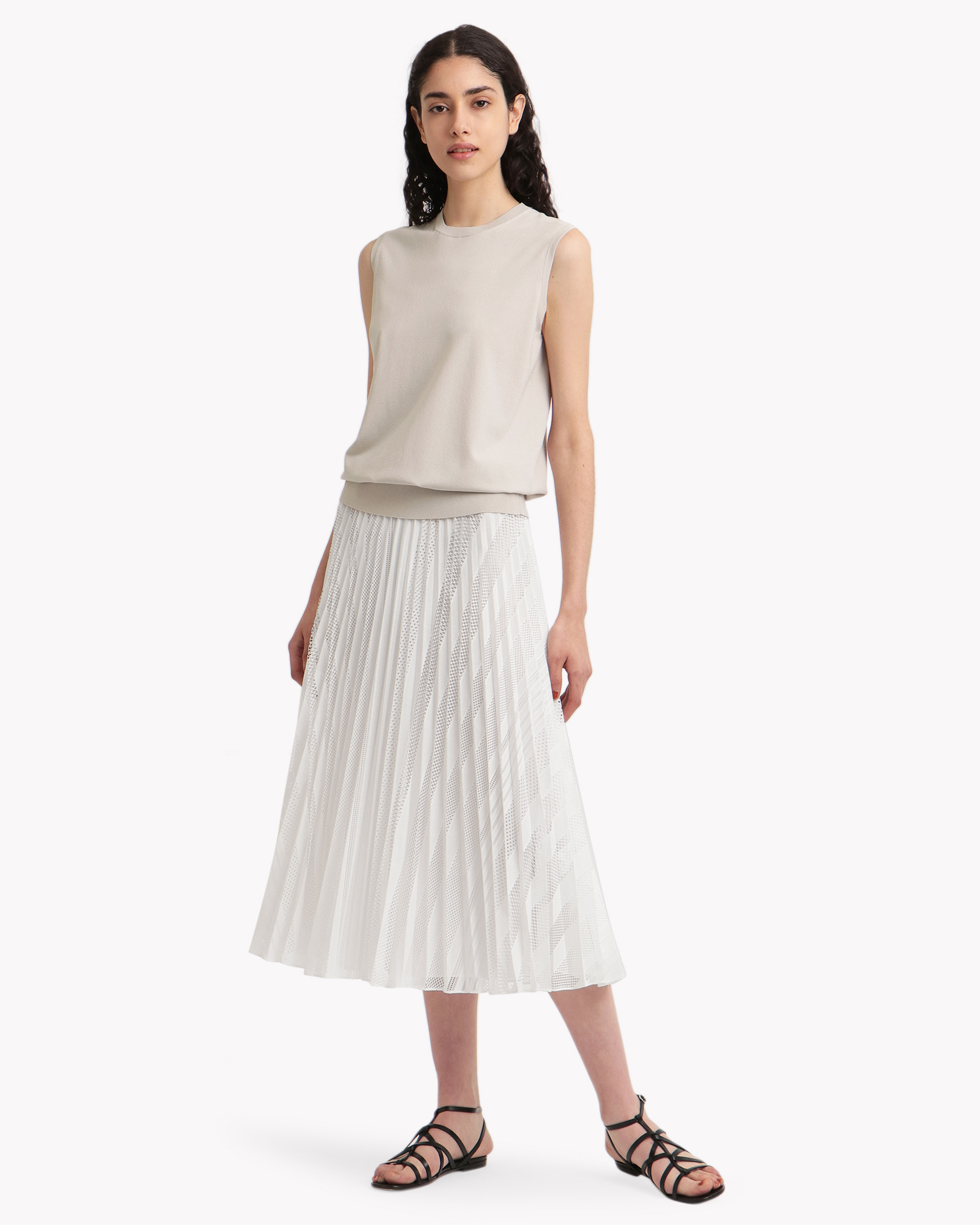 Mod Lace Pleated Midi SK | WOMEN(レディース)|Theory 公式通販サイト