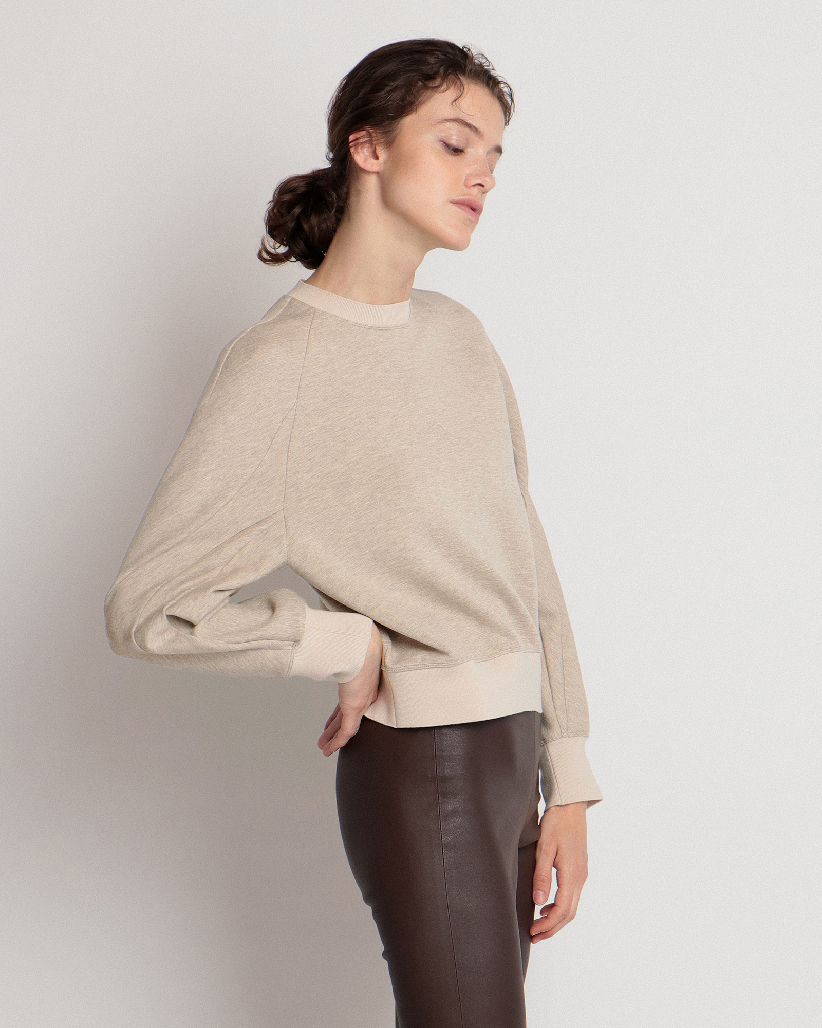 Theory   Double Knit Seam Sweatsh