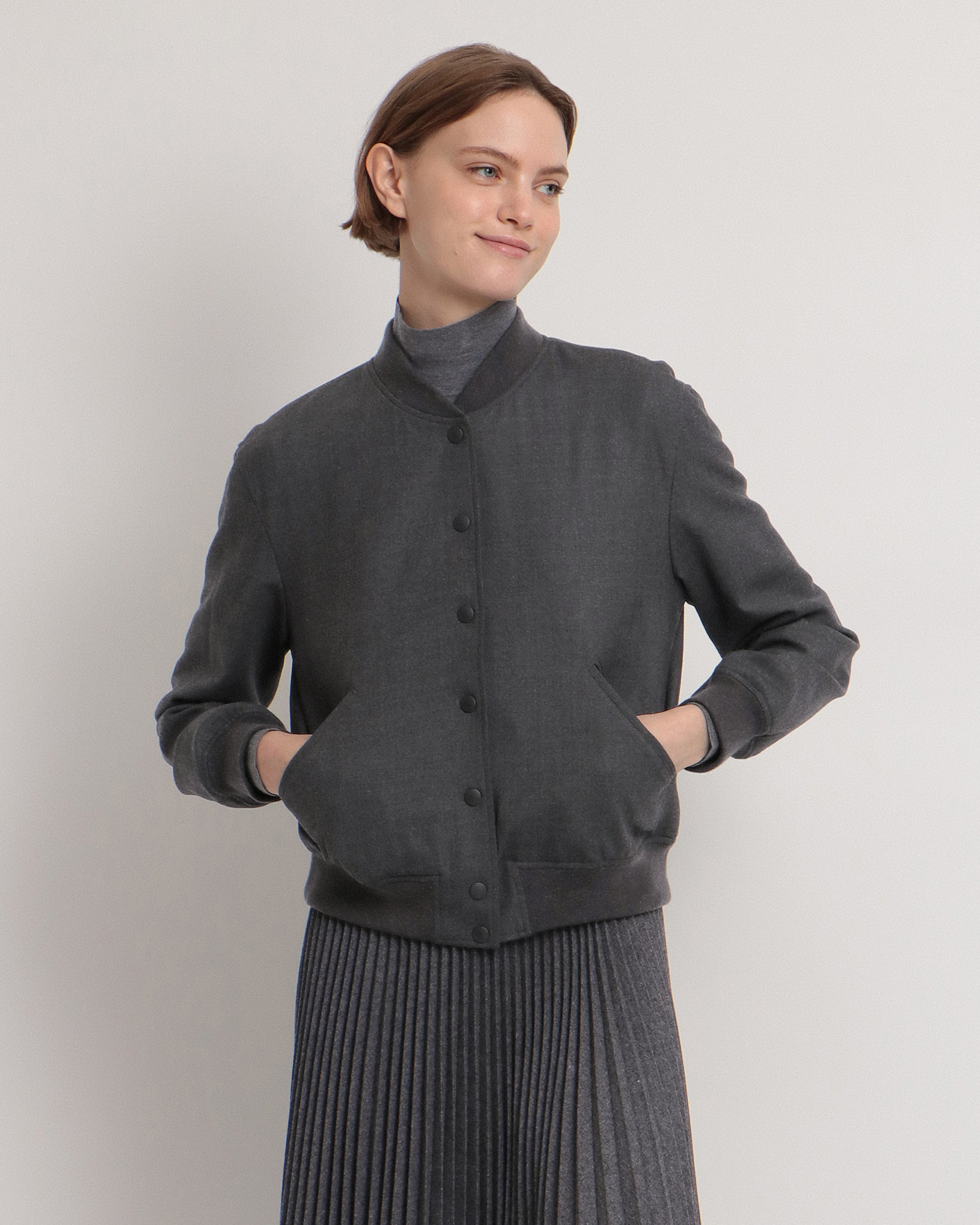 Sleek Saxony Varsity JKT