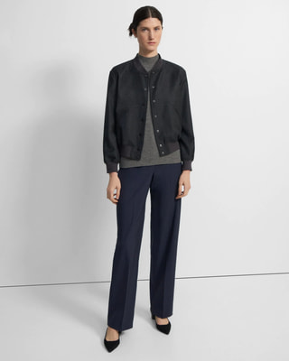 Sleek Saxony Varsity JKT | WOMEN（レディース）｜Theory 公式通販サイト