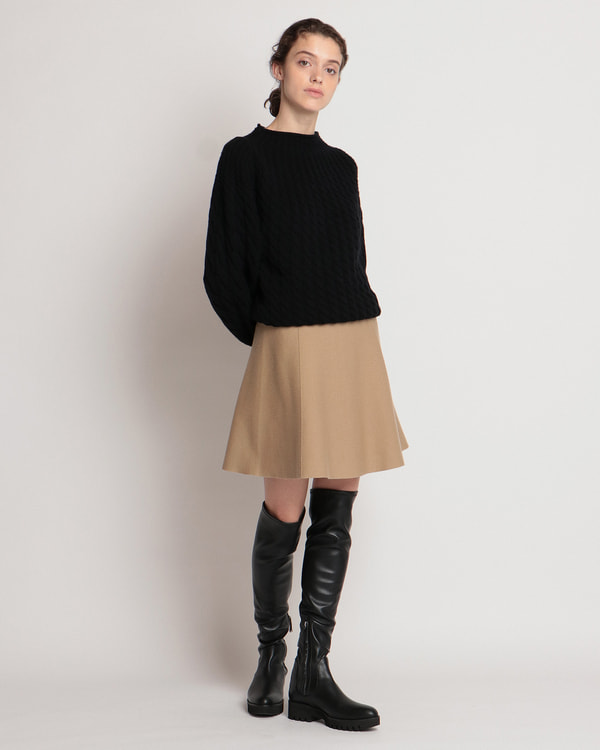 一部限定カラー Empire Wool Mini Skirt | WOMEN（レディース 