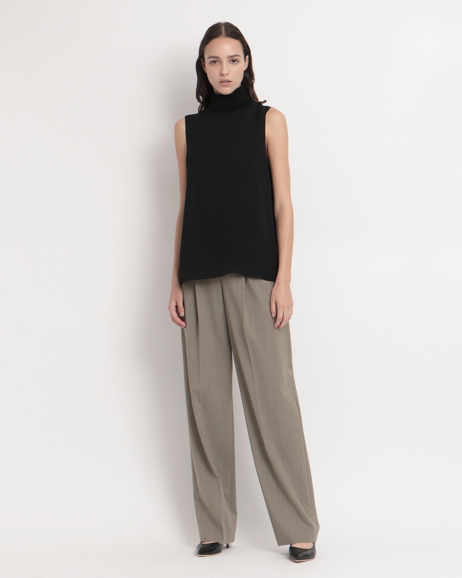 Silk Combo SL Roll Neck Top | WOMEN(レディース)|Theory 公式通販