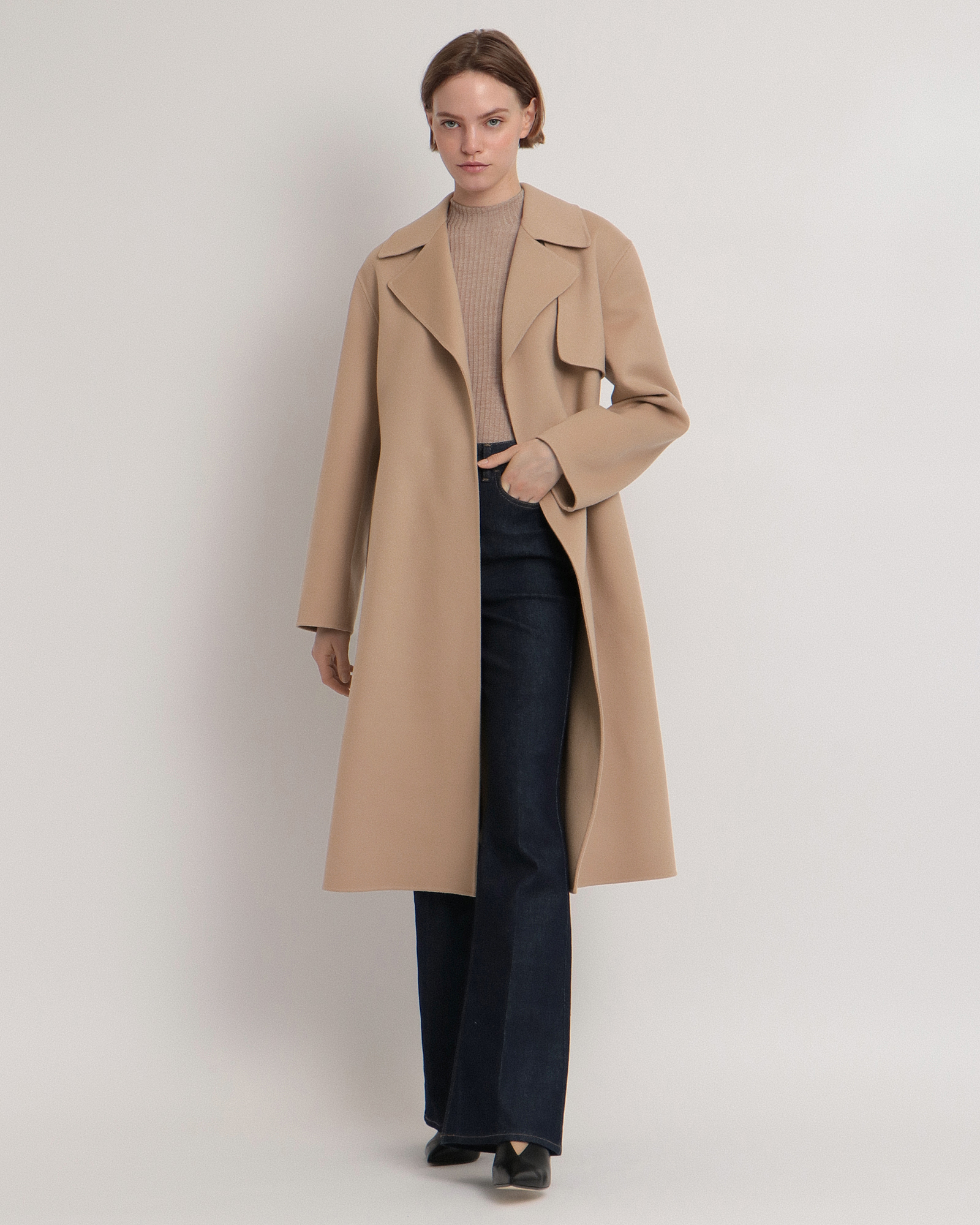 Luxe New Divide Wrap Trench