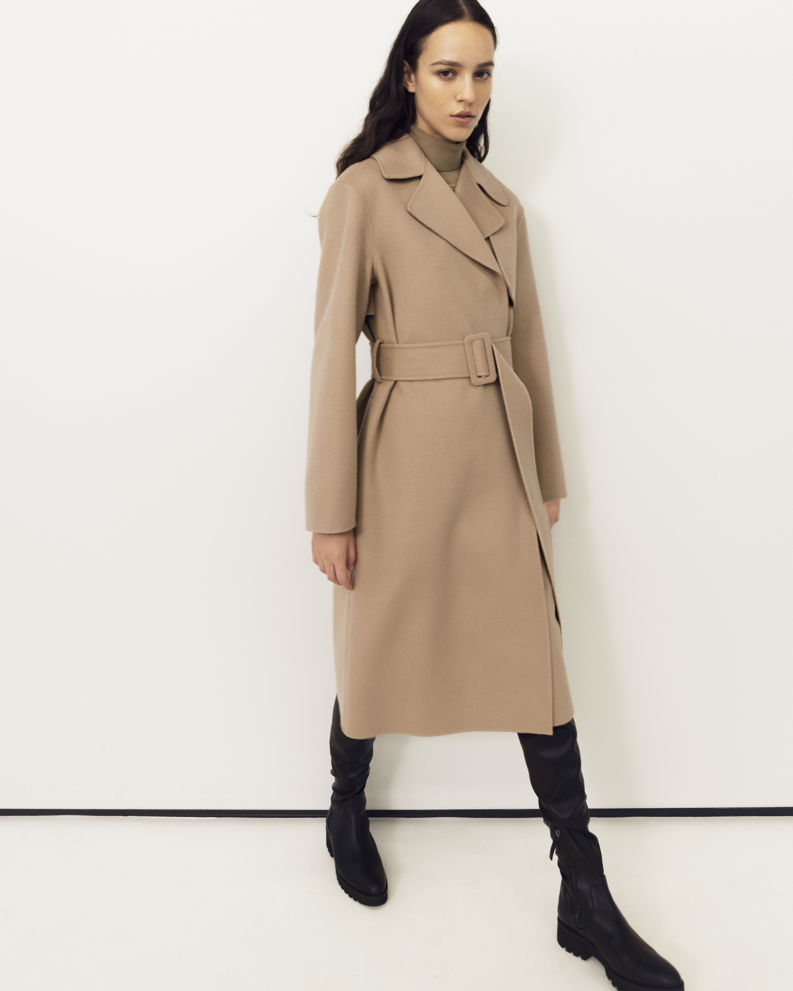 Luxe New Divide Wrap Trench