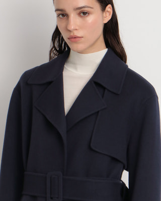 THEORY Luxe New Divide Wrap Trench