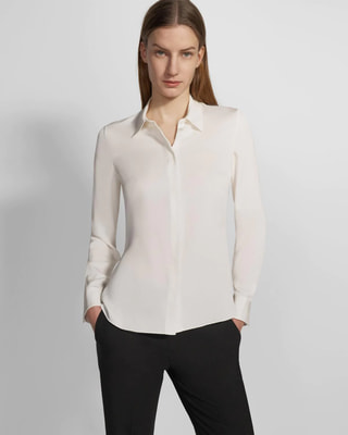 Modern GGT Classic Fitted Shirt | WOMEN（レディース）｜Theory