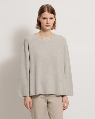 Clean Cottoncash Open Neck LS PO | WOMEN（レディース）｜Theory