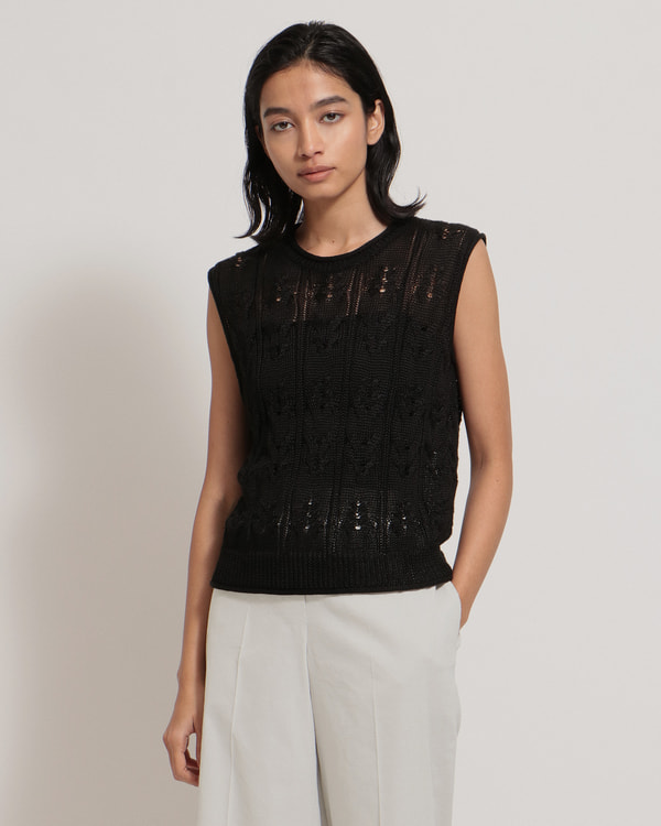 Neo Sag Harbor Cable Shell Top | WOMEN（レディース）｜Theory 公式 ...