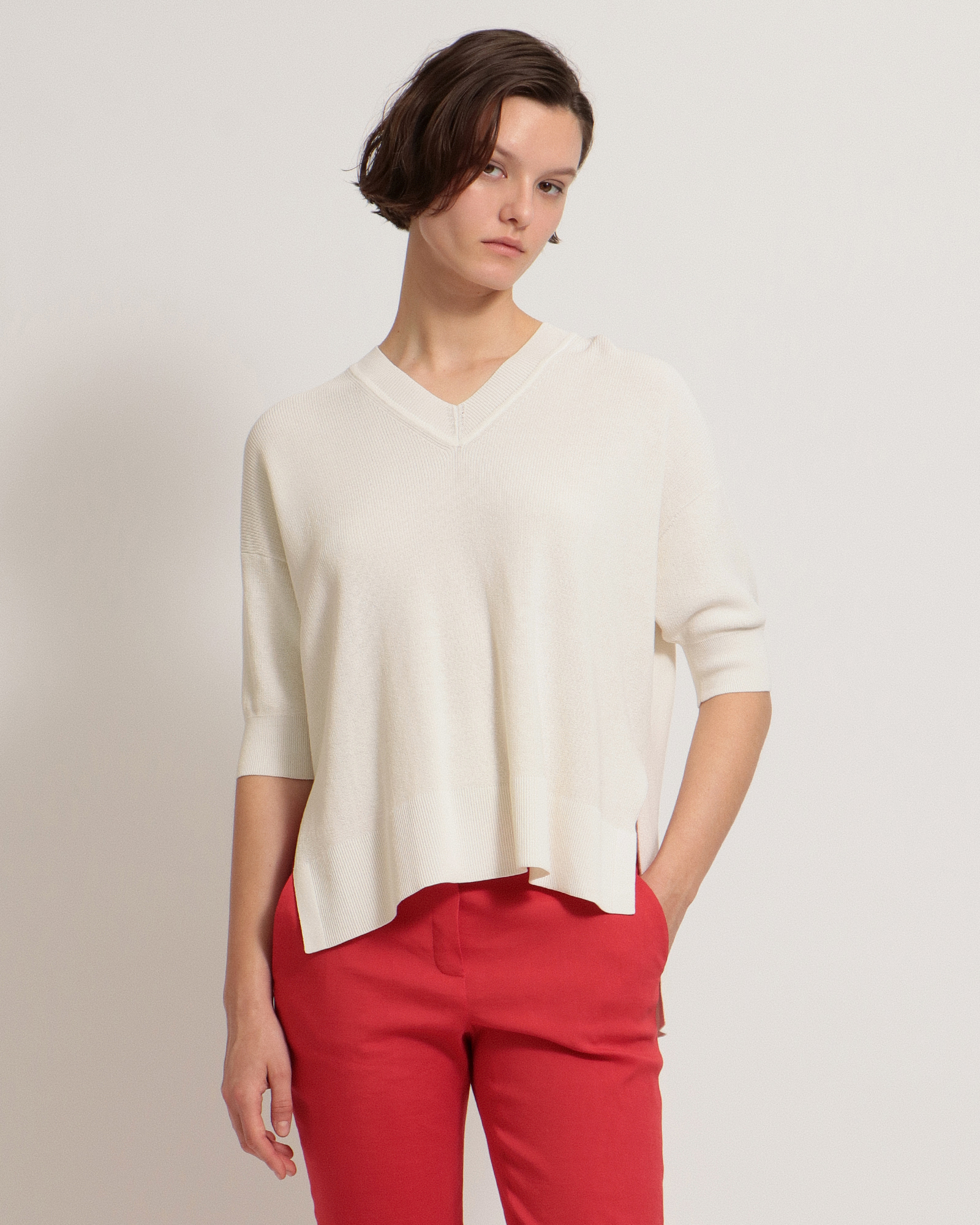 セオリー 23SS Dry Cotton 2 Karenia VNK ニット-