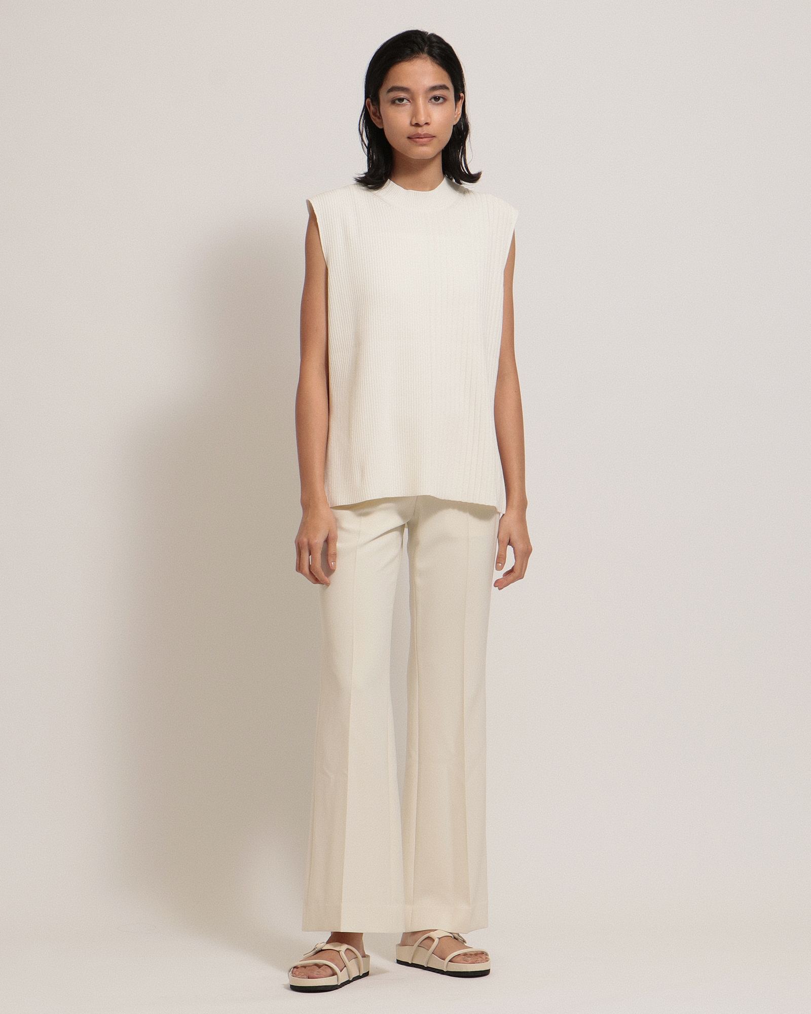 Dry Cotton 2 Mix Stitch Shell | WOMEN(レディース)|Theory 公式