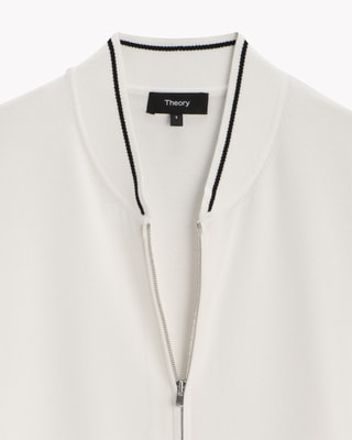 Compact Crepe Sweatshirt Bomber | WOMEN（レディース）｜Theory 公式 