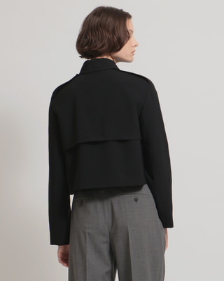 Dry Crepe Crop Trench W | WOMEN(レディース)|Theory 公式通販サイト