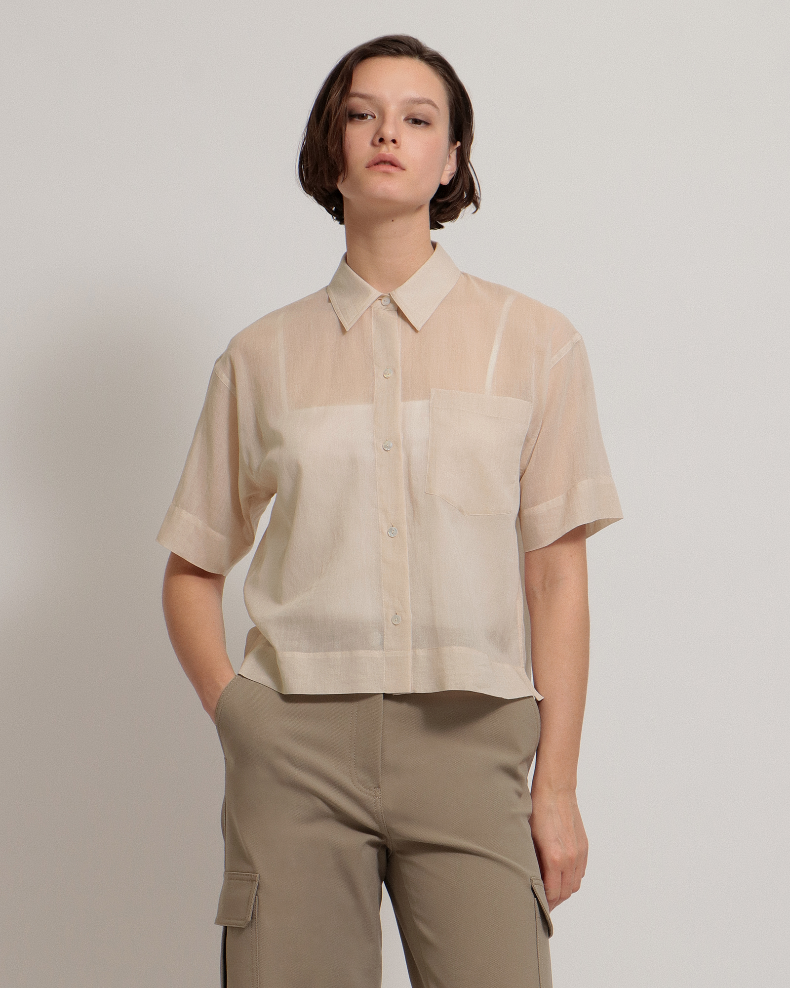 Summer CTN Pure SS Oversized Shirt - セオリー