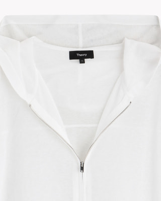 Airy Cotton Zip Up Hoodie   WOMENレディース｜Theory 公式通販サイト