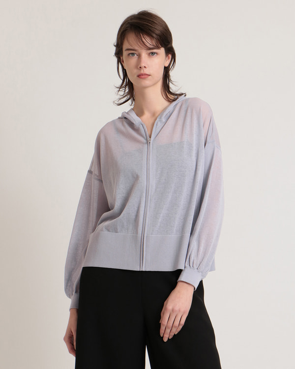Airy Cotton Zip Up Hoodie | WOMEN（レディース）｜Theory 公式通販サイト