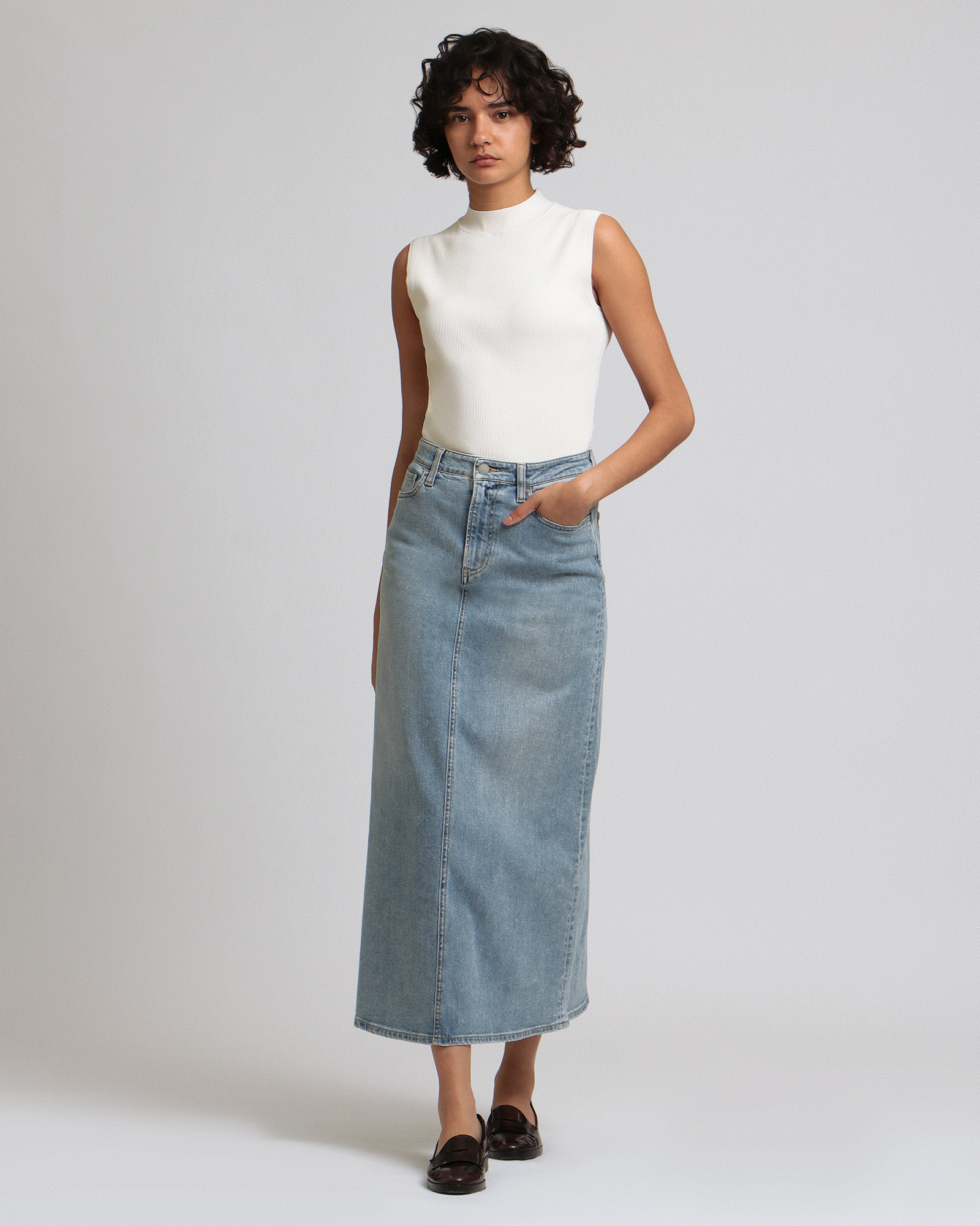 Classic ST Denim Maxi ST Skirt J | WOMEN（レディース）｜Theory 公式通販サイト