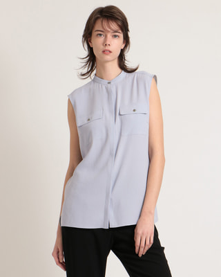 Powder Crepe SL MLT Shirt | WOMEN（レディース）｜Theory 公式通販サイト