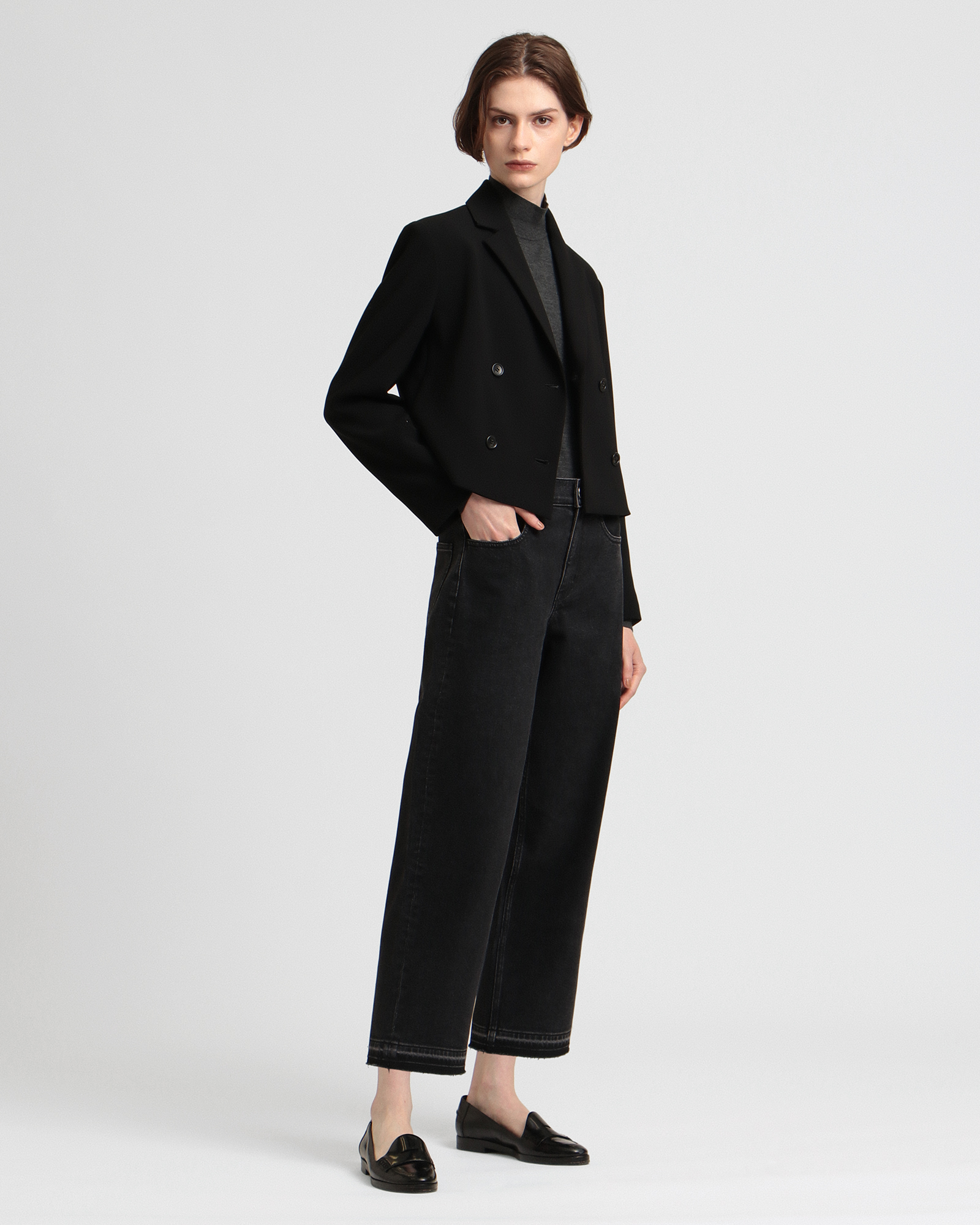 Admiral Crepe Crop DB JKT | WOMEN（レディース）｜Theory 公式