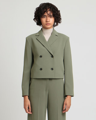 Admiral Crepe Crop DB JKT | WOMEN（レディース）｜Theory 公式