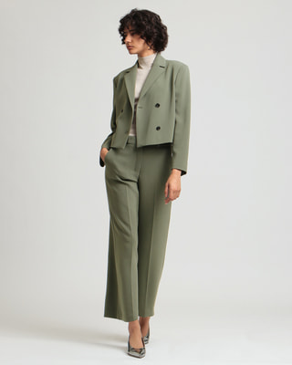 Admiral Crepe Crop DB JKT | WOMEN（レディース）｜Theory 公式